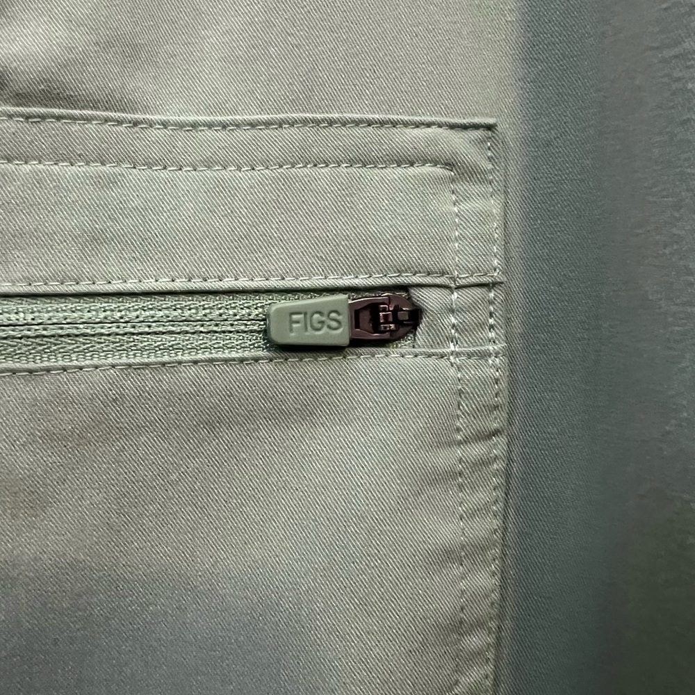 Figs Zamora Jogger style scrub pants with orange Drawstring size M PO#1770 Jade - Picture 4 of 5